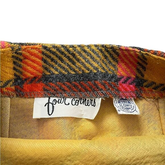Vintage Four Corners Plaid Skirt XS - Picture 7 of 8